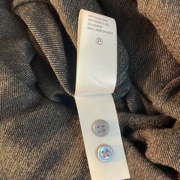 James Perse Shirt Dress Gray Wool Blend Long Sleeve Size M (2) - Picture 10 of 10